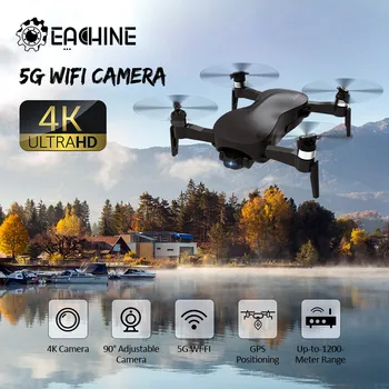 Eachine EX4 RC Quadcopter 5G WIFI 1KM/3KM FPV GPS Cu 4K HD Profesional de Camera de Curse Selfie Drone 3 Axe Stabile Gimbal Dron