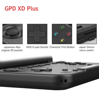 GPD XD Plus Handheld Joc Player Portabil Retro Joc Consola PS1 N64 ARCADE DC 5 Inch Ecran Android CPU MTK Gratuit Plug UE UA-NE