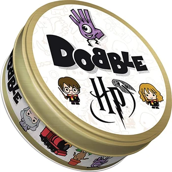 Dobble HP Congelate fața Locului și dobble carte de joc de masă Joc de Bord Pentru Dobbles Copii Loc de Carduri de A Merge de Camping Metal Staniu Cutie jucarii