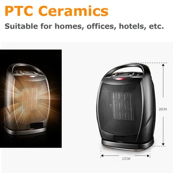 PTC Ceramice Incalzitor Electric cu 3 viteze Reglabile 1500 W Incalzitor Portabil de economisire a Energiei Desktop Mână Extractor de Încălzire Poate Fi Rotit