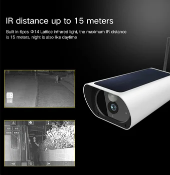 Transport gratuit 2MP Energie Solară Camera SIM 4G IP Bullet Camera Reîncărcabilă 4G în aer liber, CCTV aparat de fotografiat cu 1080P Camera Wifi