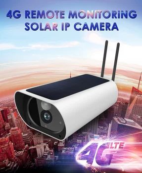 Transport gratuit 2MP Energie Solară Camera SIM 4G IP Bullet Camera Reîncărcabilă 4G în aer liber, CCTV aparat de fotografiat cu 1080P Camera Wifi