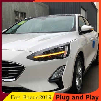 Masina pentru 2019 Ford Focus full LED faruri de asamblare LED daytime running light LED streamer de semnalizare de asamblare