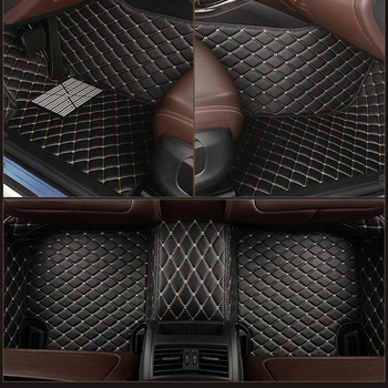 Piele auto Personalizate podea mat pentru FORD Mustang GT Ranger Galaxy, Kuga, Explorer Marginea Ecosport F-150 se Concentreze covor accesorii auto
