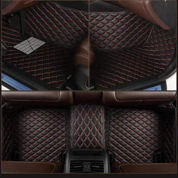 Piele auto Personalizate podea mat pentru FORD Mustang GT Ranger Galaxy, Kuga, Explorer Marginea Ecosport F-150 se Concentreze covor accesorii auto