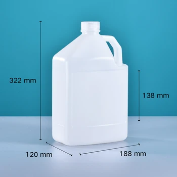 5 litri de Grad Alimentar Lichid recipient cu Capac alcool depozitare sticla de plastic HDPE jerry poate pentru apa Ulei 2 BUC/lot