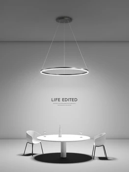LED-uri moderne Candelabru restaurant lampa Nordic designer singur cap Rotund Alb / maro/Auriu living Minimalist Candelabre
