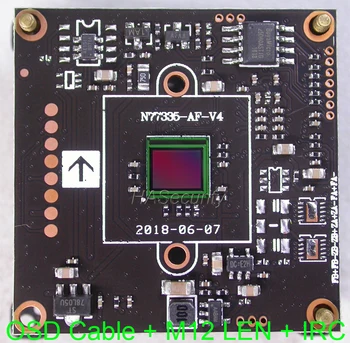 AHD 5MP 4MP 1/2.8 STARVIS IMX335 senzor de imagine CMOS + NVP2477 CCTV aparat de fotografiat module PCB bord +OSD cablu +M12 +Obiectiv + IRC