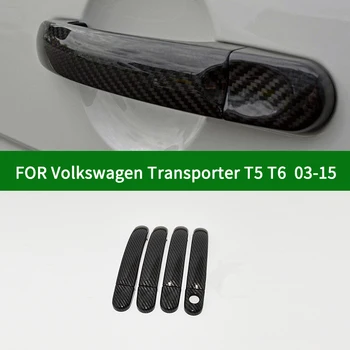 Pentru 2003-Volkswagen Transporter Multivan T5 T6 masina 2/4 mânerul ușii capacul,fibra de carbon acoperire model de echipare