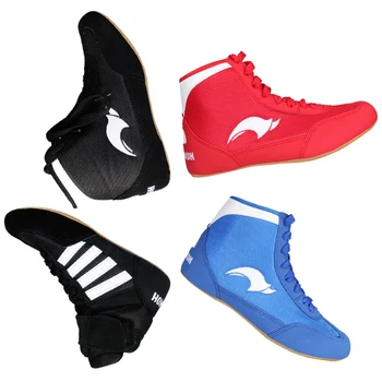GINGPAI Wrestling Pantofi de Box Profesionist Pantofi pentru Bărbați Pantofi de Formare Tendon Jos Artificiale Sport din Piele Pantofi Respirabil