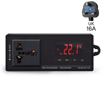 16A AC-112 Priza de Companie Termostat Digital Controler de Temperatura Incalzitor Acvariu K4UA
