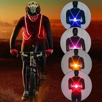 360 Reflectorizante LED Flash de Conducere Vesta Mare Vizibilitate Noaptea de Funcționare Ciclism, Călărie Activități în aer liber Lumina de Siguranță Biciclete Vesta