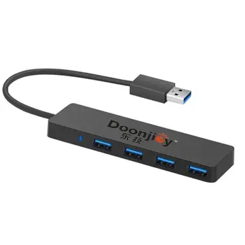 4-Port Ultra-Slim de Date USB 3.0 Hub cu 2ft Extins Cablu pentru Mac Pro HDD Ultra-subțire de Date Usb 3.0 Hub