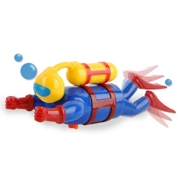 Amuzant de Scafandru Papusa de Joacă Jucării de Apă pentru Copii pe Lanțul Figurina Scafandru se arunca cu capul Oamenilor Vânt de Înot pentru Scăldat, Scufundare Jucării de Piscină