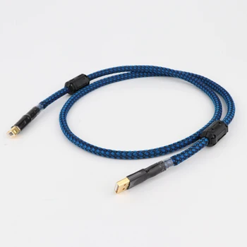 2/3/5ft placat cu Aur Audiofil DAC USB Cablu de la a la B OCC Audio Hifi Cablu,high end