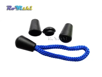 100buc/pachet Bell Dop Cu Capac Cablul de Capete de Blocare Dop de Plastic Negru de Comutare Clip pentru Paracord Haine Accesorii