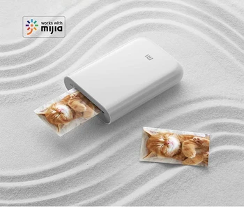 Original Xiaomi Smart Home Printer 300dpi Foto Portabil Mini Buzunar Cu DIY Cota de 500mAh imagine printer imprimantă de buzunar munca