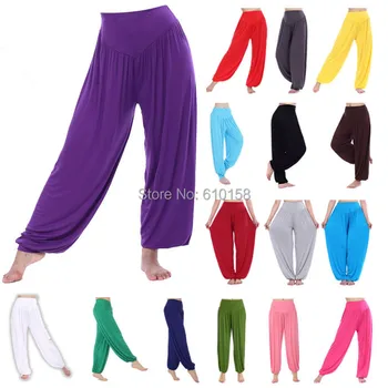 Plus Dimensiune Bumbac Talie Mare pentru Femei din Harem Modal Dans Pantaloni Largi de Femei la nivel Global S port Tai Chi Pantaloni Femei pantaloni de Trening