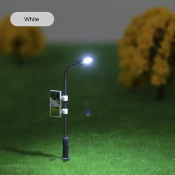 Fierbinte 20buc/Set Model de Lumini de Stradă 1:200/150/100 Scară Layout Felinar Tren Grădină, teren de Joacă pentru Peisaj Lampă cu Led-uri de Iluminat