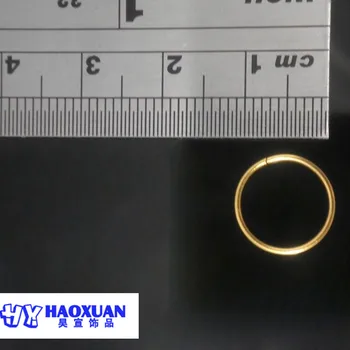 S925 argint Inel de Nas Hoop Cartilajului tragus helix segment de inel cu diametrul interior de aproximativ 6mm
