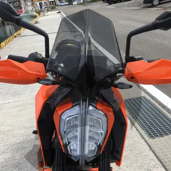 Pentru KTM Duke 125 390 Duke 2017 2018 2019 Parbriz Parbriz Deflector de Vânt cu Suport de Accesorii pentru Motociclete Negru Clar