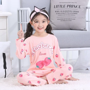 Pentru copii pijamale pentru fete baieti Toamna&Iarna Sleepwears Costume Copil Minunat Pijamale Desene animate teen Pijamas Copii acasă Îmbrăcăminte set