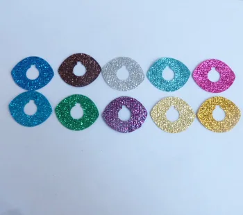 23x28mm formă ovală sclipici materiale Nețesute pentru jucărie ochii constatările--opțiune de culoare (fără ochi)