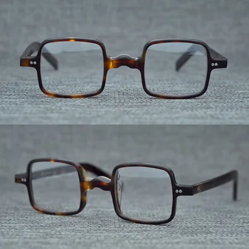 De înaltă Calitate de Acetat de ochelari original Japonia Manual de calitate pătrat mic pahare mici față Artist decorat pahare de moda