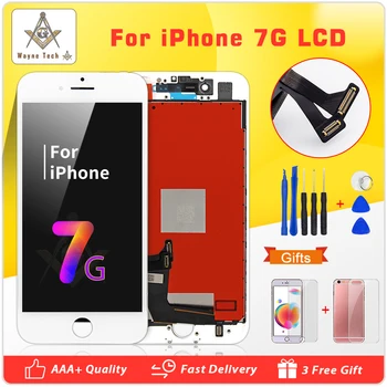 Calitate de Top AAA LCD Pentru iPhone 7 Display Cu Touch Digitizer Ansamblul Afișajului Rece Lipici Transport Gratuit