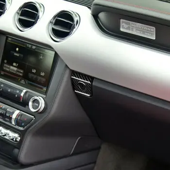 Pentru Ford Mustang 2016 2017 2018 2019 Fibra De Carbon Auto Interioare Accesorii Autocolante Cutie De Depozitare Comutator Autocolant Capacul Ornamental