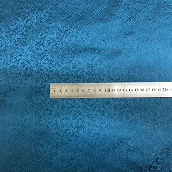 De înaltă calitate brocart albastru de mătase, tesatura satin pentru a se potrivi rochie haina de masă perna de pe canapea diy tapiterie mozaic