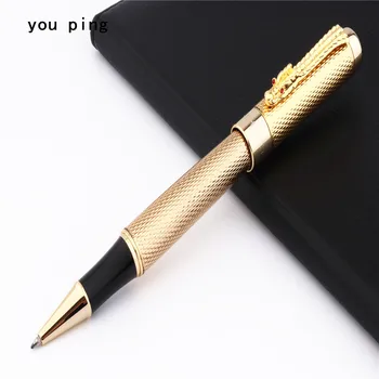 De lux de înaltă calitate Jinhao1200 solzi de Aur Dragon de Culoare birou de Afaceri Peniță Mediu Rollerball Pen Nou