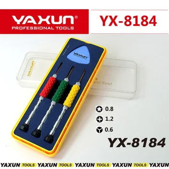 YAXUN YX8184 Tri aripa Y 0.6 / Pentalobe Deschiderea Tool Kit Pentru iPhone 7/7G plus de Reparații Set set de surubelnite pentru Demontat