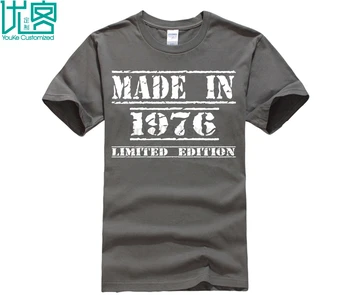 Special Tricou Făcut în 1976 Ziua Design Imprimat Bumbac Barbat din Bumbac Tricouri Cadouri pentru Barbati T-Shirt