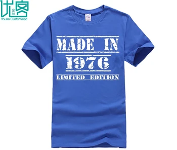 Special Tricou Făcut în 1976 Ziua Design Imprimat Bumbac Barbat din Bumbac Tricouri Cadouri pentru Barbati T-Shirt