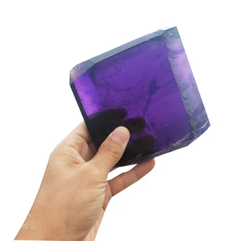 Ametist Sintetic Cuarț Violet Cristal Cub Icelannd Spar Rock Energie De Vindecare De Cristal Casa De Piatra Sau De Nunta De Decorare