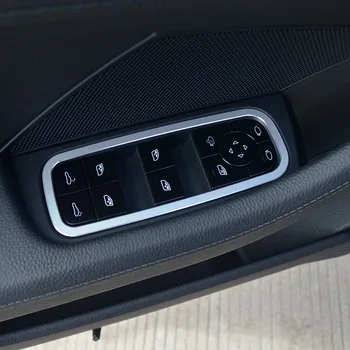 CNORICARC Aliaj de Aluminiu Lift din Sticlă butoane rama decor Electric Coada Ușă butonul Trim decalcomanii pentru Porsche Panamera 2017-18