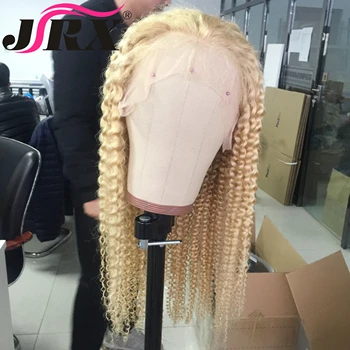 Transparent 613 Blond Cret Frontal Peruci 150% Densitate Brazilian Dantelă În Fața Peruca Din Par Uman Profund Cret Remy De Păr Negru Pentru Femei