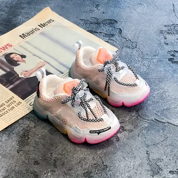 AOGT 2021 Toamna Copil Fată Băiat Pantofi Respirabil Copilul Adidași de Moda de Culoare de Potrivire Moale Jos Copilul Pietoni Pantofi