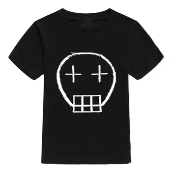 2021 Noi pentru Copii T-Shirt Craniu de Moda Desene animate Bumbac cu Maneca Scurta Baieti T Shirt pentru Copii Bluze Pentru Fete Baieti Haine de vară 2-10Y