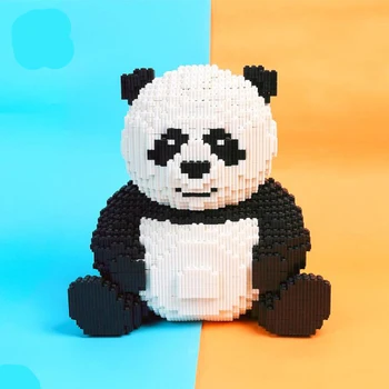 Desene animate drăguț Animale de Companie Panda Building Block Model 3D Kituri DIY Mini Cărămizi Diamant Cărămizi Jucării pentru Copii Băiat Cadouri 8200PCS