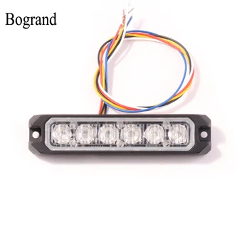 Bogrand Led-uri Stroboscop Auto Redus de Energie Lumina de Avertizare Lampă de 3W/LED Ambulanță Lumină Intermitentă Semnal Auto Vehicul de Urgență Iluminat