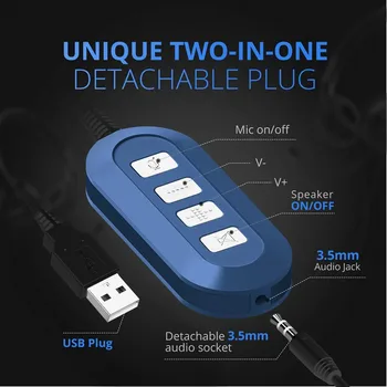 Mpow USB casti 3.5 mm Calculator cu Cască cu Microfon de Anulare a Zgomotului PC set de Căști cu Fir Căști pentru Skype Call Center