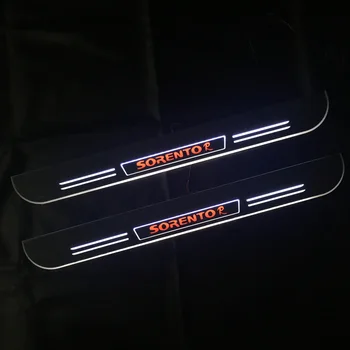 LED Pragului de Ușă Scuff Placa pentru Kia Sorento Garnitura Pedala de Cale Dinamică Streamer lumina Exterior Auto Piese