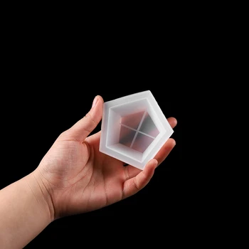 1 Set Formă de Pentagon Cutie de Depozitare Silicon Matrite Cutii de Bijuterii UV Rășină Epoxidică Mucegai Pentru Bijuterii DIY Face Decor Instrumente Consumabile