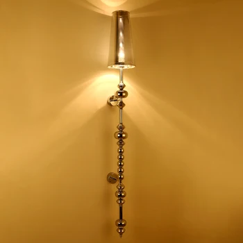 Modern Lampă de Perete Stivuite Minge de Metal Crom Auriu Argintiu Led Tranșee de Perete de Lumină Acasă Decorare Interioară luces corp de Iluminat