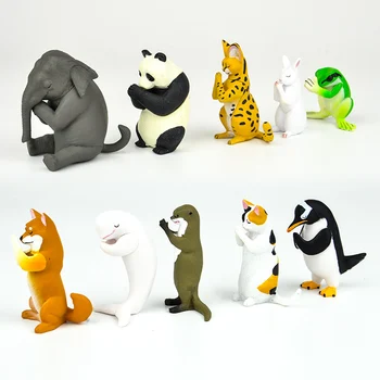 Japoneze jucărie capsulă animale haioase taie shiba Inu Japonez calico cat Vidra pinguin Balenă Albă Gassho pentru roage gashapon figura