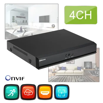 KKmoon 4CH Canalul CCTV Video Recorder 1080P 5-în-1 P2P Cloud Rețea Onvif de Detectare a Mișcării PTZ Pentru CCTV Kit de Supraveghere