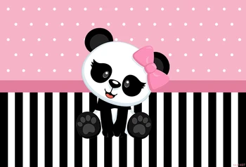 Fotografie Fundal copil nou-născut de autobuz de Fundal bambus Panda Baby shower Party Banner Decorare Poster ziua Fundal