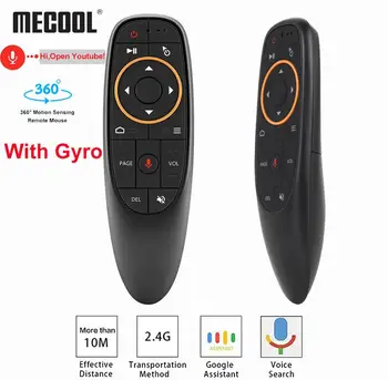 Mecool G10 G10S Pro Vocea de la Distanță de Control 2.4 G Wireless Air Mouse Giroscop IR de Învățare pentru Android tv box HK1 H96 Max X96 mini